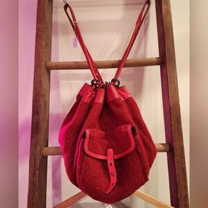 Rag & Bone Red Wool Backpack